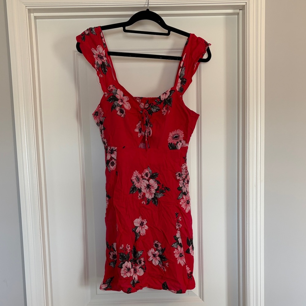 Xhilaration Hot Pink Floral Dress